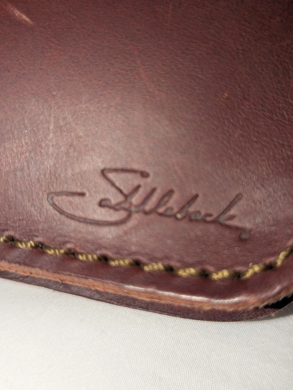 Saddleback Dark Brown Leather Belt Pouch Wallet with Snap Tab Closure